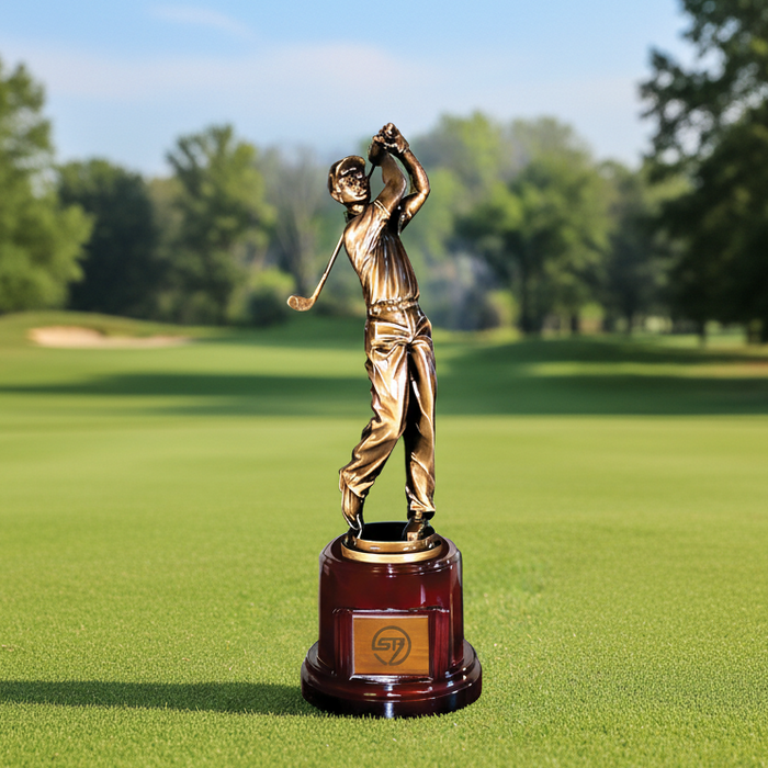 Custom Logo Golfer Action Awards w/ 17" Figure Engraved