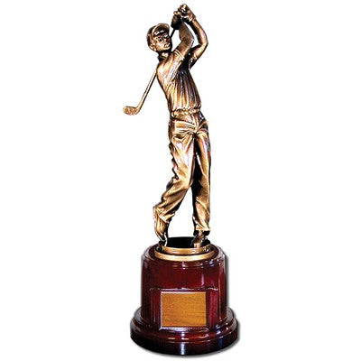 Custom Golfer Action Awards w/ 17" Figure Engraved with Your Logo