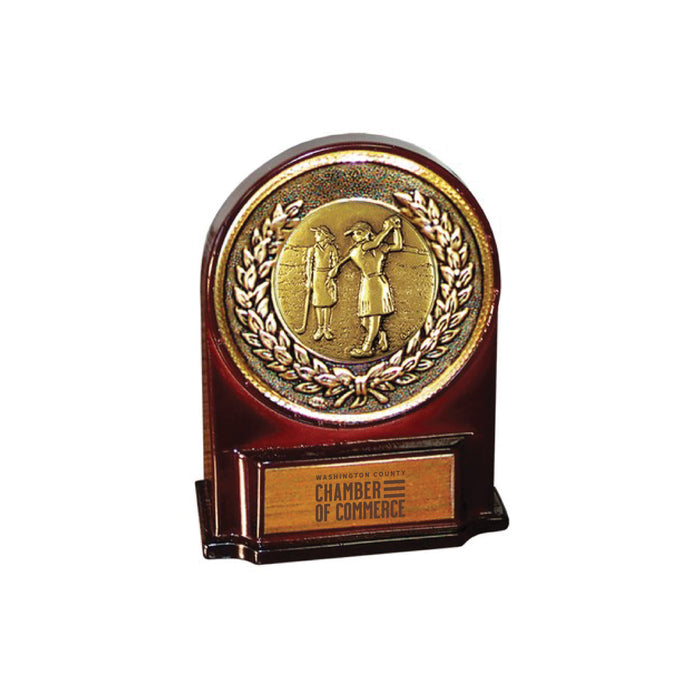 5.5" Medallion Award with Engraving Plate