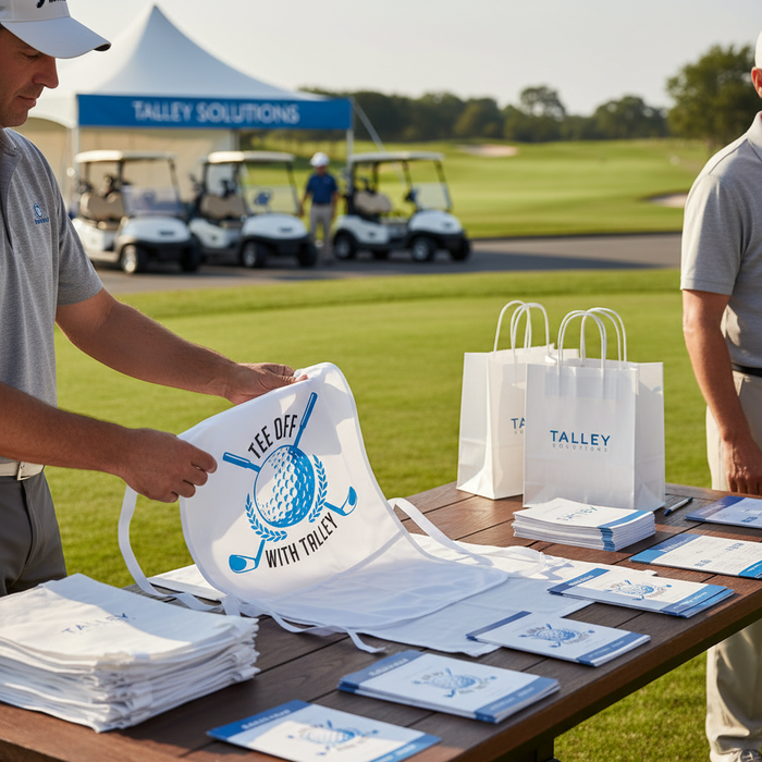 Custom Logo Golf Caddie Bib with Full-Color Print