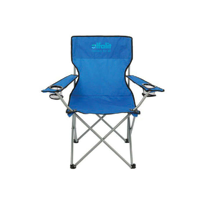 Custom Logo Heavy-Duty Game Day Event Folding Chair – 300 lb Weight Capacity - Tournamentshowroom.com