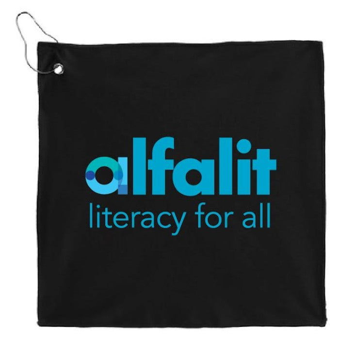 Custom Logo 12" x 12" Recycled 200g Microfiber Towel - Tournamentshowroom.com