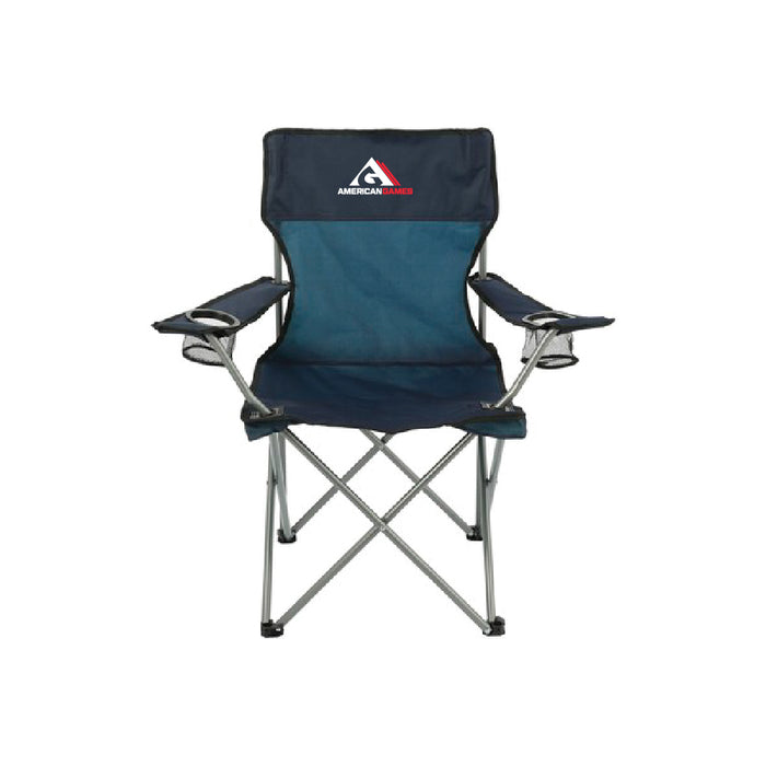 Custom Logo Heavy-Duty Game Day Event Folding Chair – 300 lb Weight Capacity - Tournamentshowroom.com