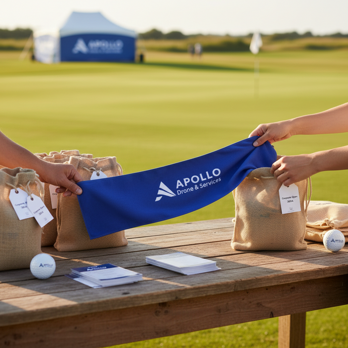 Custom Logo Recycled Cooling Towel for Golf & Fitness