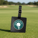 Custom Logo Antique Golf Bag Tag with Engraved Medallion - Tournamentshowroom.com
