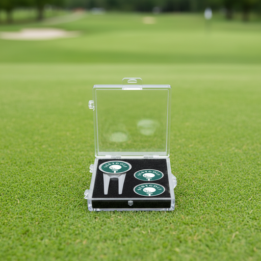 Custom Logo Golf Boss Divot Tool Kit with 3 Ball Markers - Tournamentshowroom.com