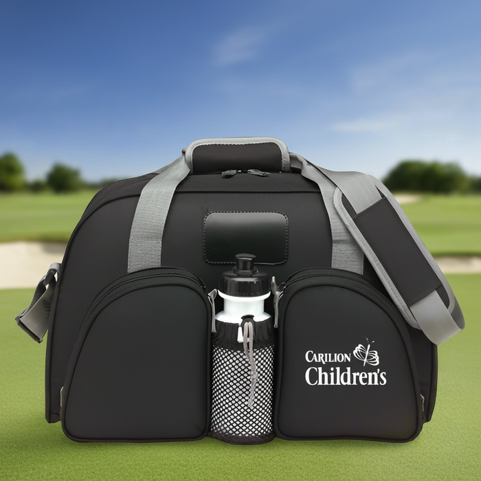Custom Logo Golf Weekender Duffel Bag with Hard Bottom