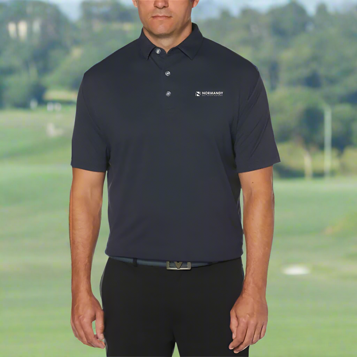 Custom Logo Embroidered Callaway Men's Diamond Jacquard Polo Shirt