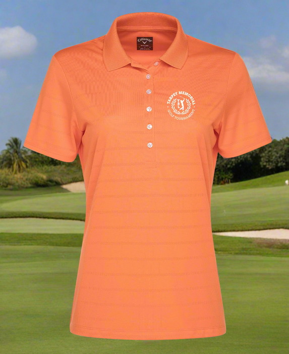 Custom Logo Embroidered Callaway Ladies Ventilated Polo Shirt