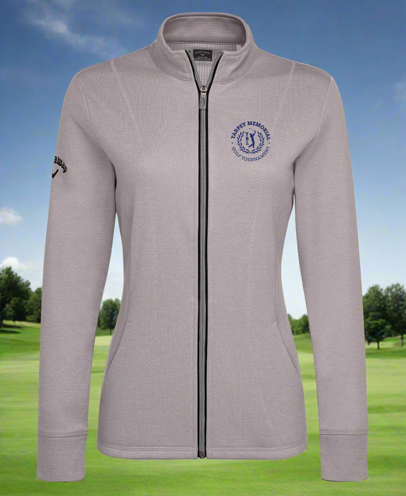 Custom Logo Embroidered Callaway Ladies Full-Zip Waffle Fleece Jacket