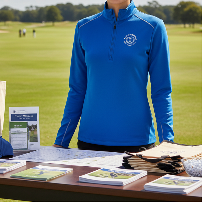 Custom Logo Embroidered Ladies Water-Repellent 1/4-Zip Pullover - Tournamentshowroom.com