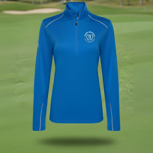 Custom Logo Embroidered Ladies Water-Repellent 1/4-Zip Pullover - Tournamentshowroom.com