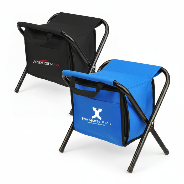 Custom Logo Golf Deluxe Insulated 12-Can Cooler Chair-Tournamentshowroom.com