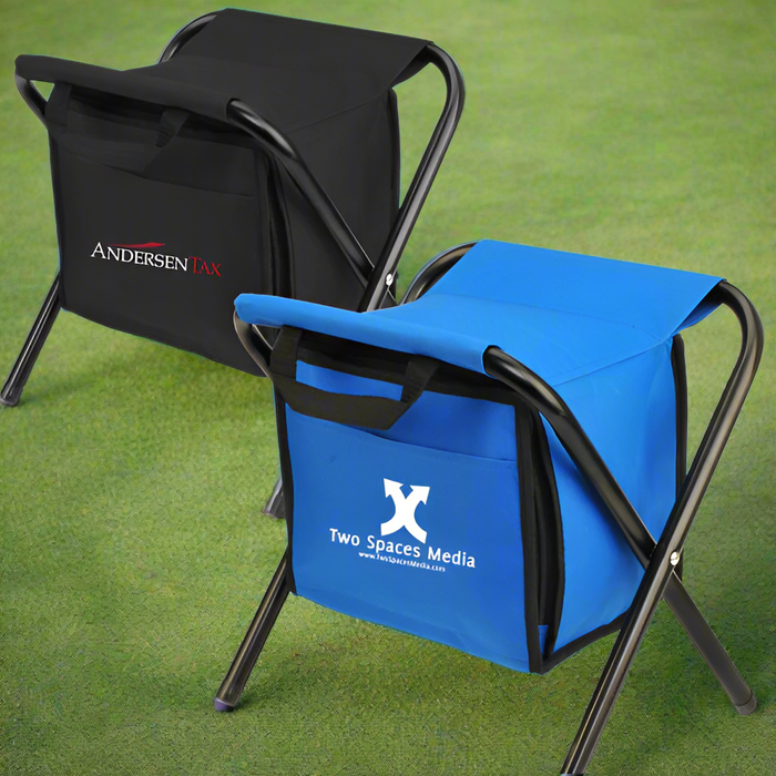 Custom Logo Golf Deluxe Insulated 12-Can Cooler Chair