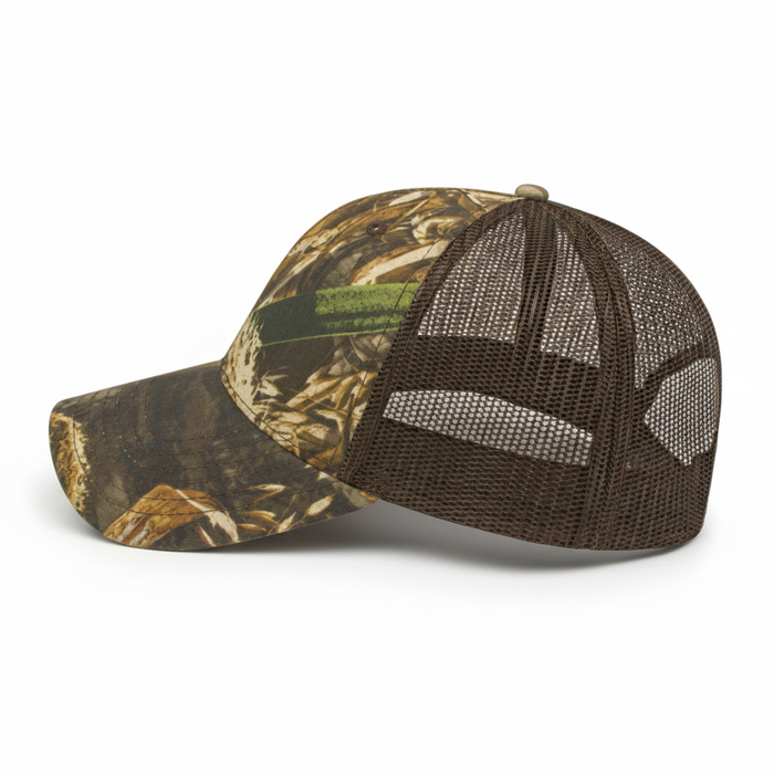 Custom Golf Camo Trucker Mesh Back Cap-Tournamentshowroom.com