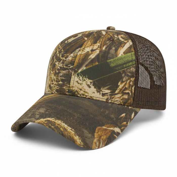 Custom Golf Camo Trucker Mesh Back Cap-Tournamentshowroom.com