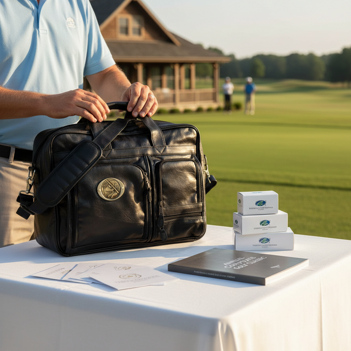 Custom Logo Golf Duffel Bag with Multi-Pocket Storage
