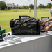 Custom Logo Leatherette Golf Duffle Bag with Club Medallion - Tournamentshowroom.com