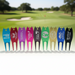 Custom Logo Engraved Aluminum Golf Divot Tool Keychain - Tournamentshowroom.com