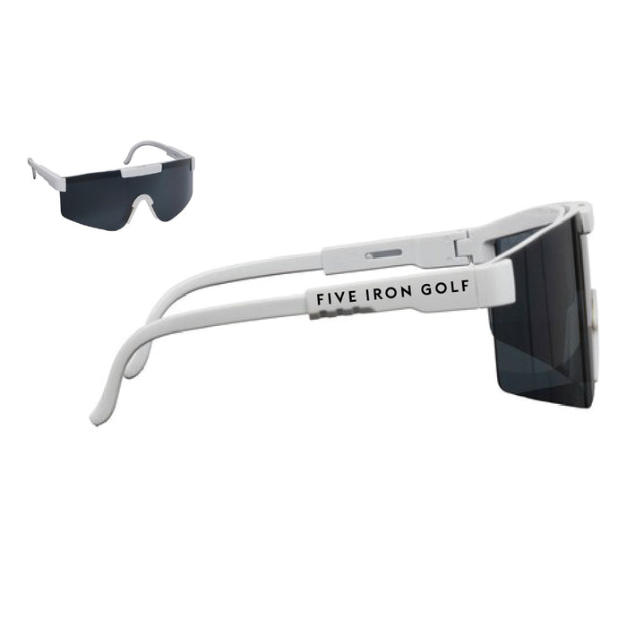 Custom Logo August Sustainable Blade-Style Athletic Sunglasses - Tournamentshowroom.com