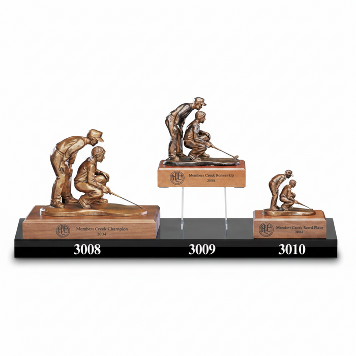Custom Logo Golf Partners Award with Engraved Plate