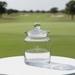 Custom Logo Etched Golf Award Crystal Biscuit Jar - Tournamentshowroom.com