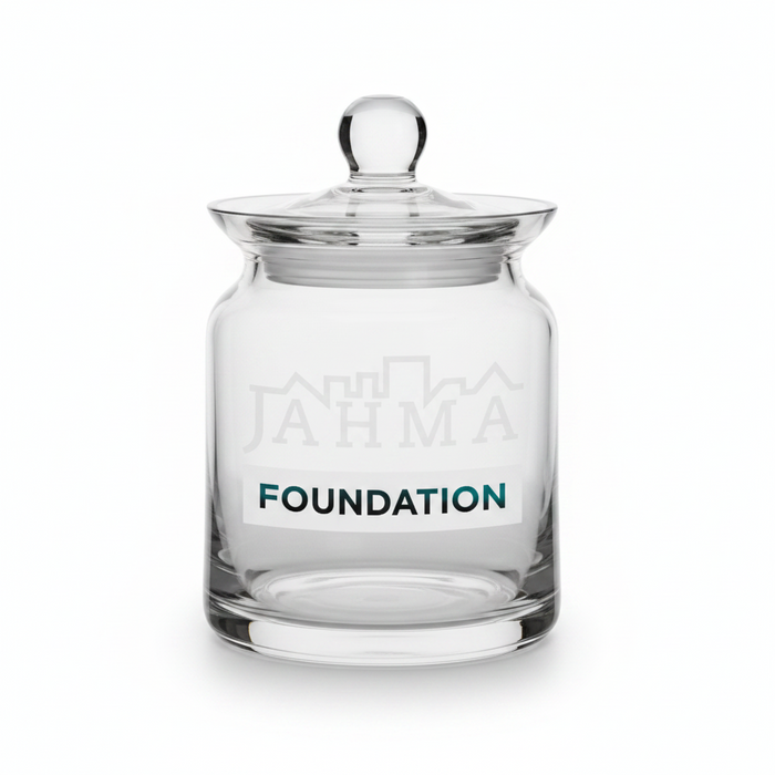 Custom Etched Logo Golf Award Crystal Biscuit Jar-Tournamentshowroom.com