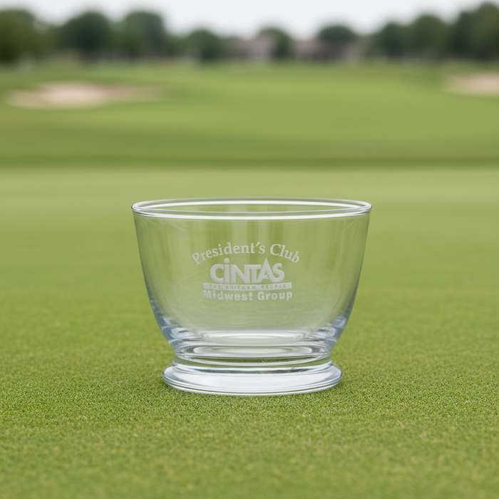 Custom Logo Heirloom Crystal Bowl Golf Awards