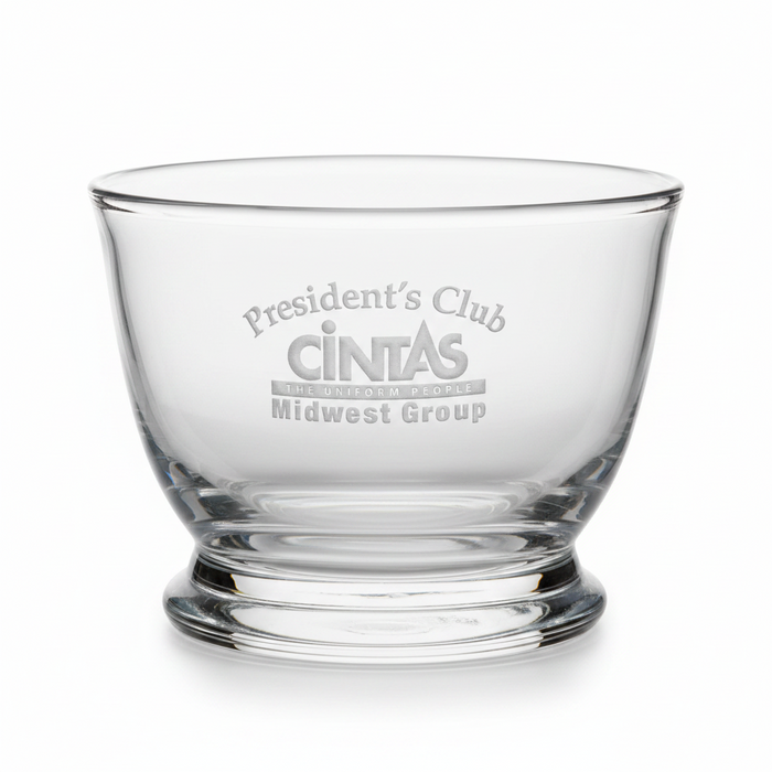 Custom Logo Heirloom Crystal Bowl Golf Awards