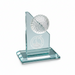 Custom Logo Small Golf Tower Award with Engraved Glass Trophy - Tournamentshowroom.com