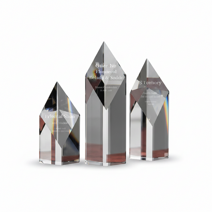 Custom Logo Super Diamond Optical Crystal Customized Golf Award