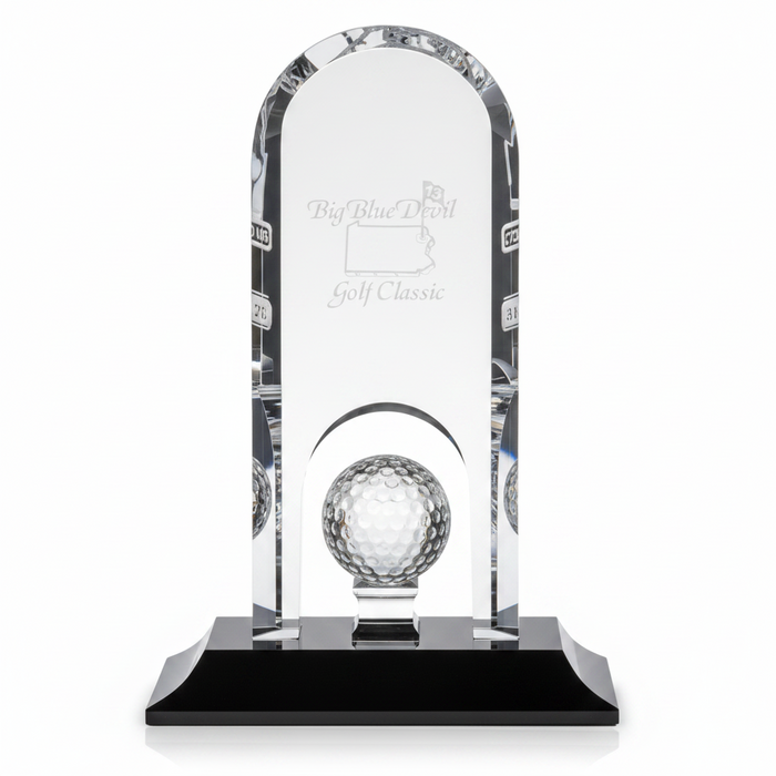 Custom Logo Engraved Springfield Golf Award 10-1/2 - Tournamentshowroom.com