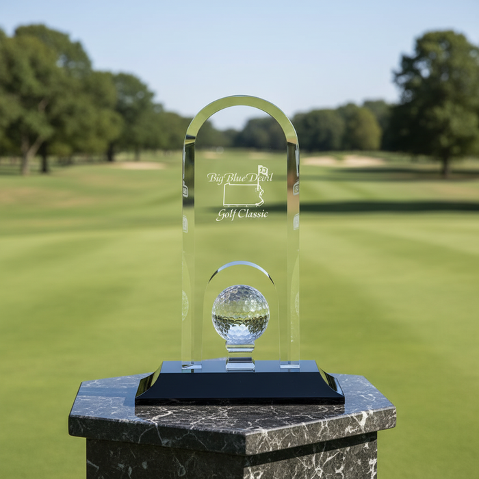 Custom Logo Engraved Springfield Golf Award 10-1/2