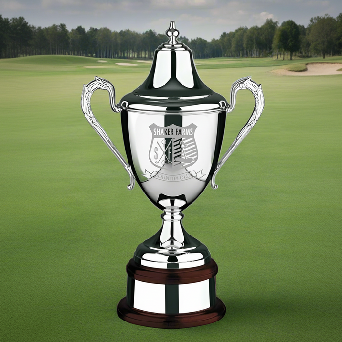 Custom Logo Swatkins Plain Riviera Cup Award w/ Knobbed Lid - Tournamentshowroom.com