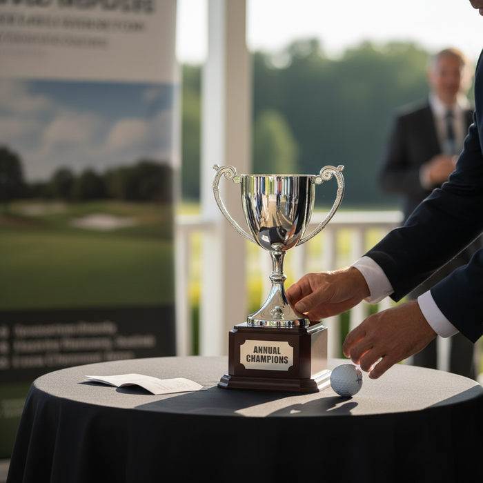 Custom Logo Engraved Swatkins Endurance Nickel  Plated Cup Award