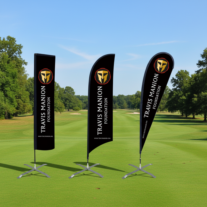 Custom Logo Golf Event Feather Flags