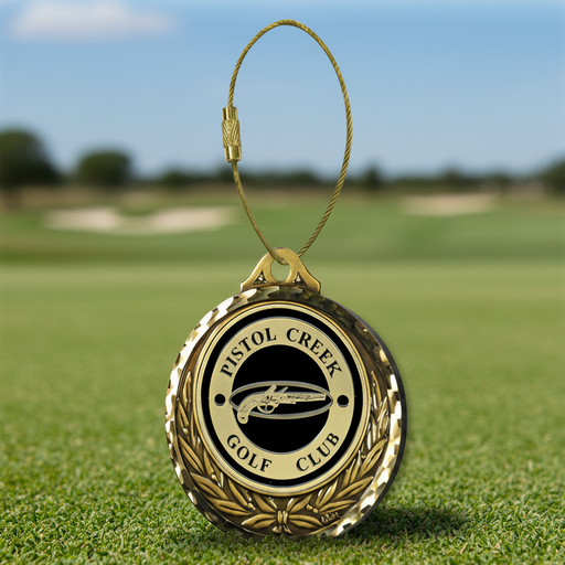 Custom Logo Diamond Cut Full Color Golf Bag Tags - Tournamentshowroom.com