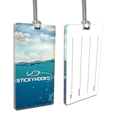 Golf Custom 1/4" Acrylic Write-On Luggage Bag Tags