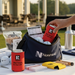 Custom Logo Fabric Golf Can Insulator Collapsible Beverage Holder - Tournamentshowroom.com