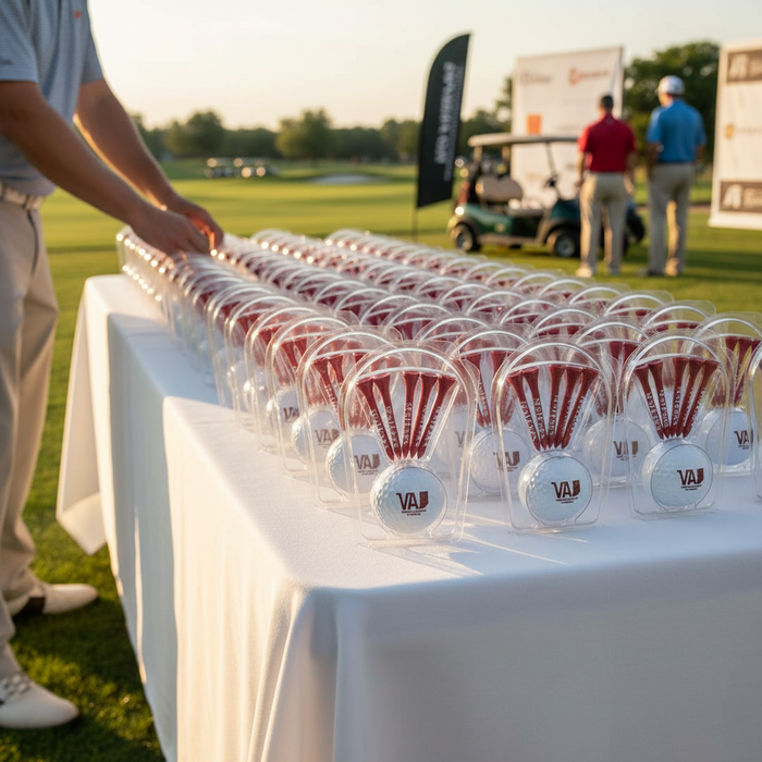 Custom Logo Golf Ball and Tee Pack – Tournament Favor - Tournamentshowroom.com