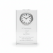 Custom Logo Etched Golf Crystal Award Clock - Tournamentshowroom.com