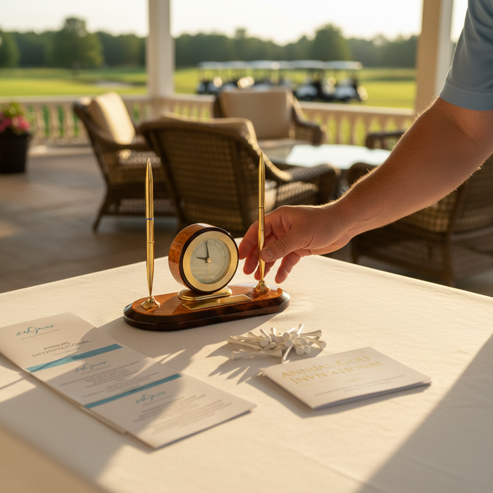 Corporate Golf Event Desk Sets
