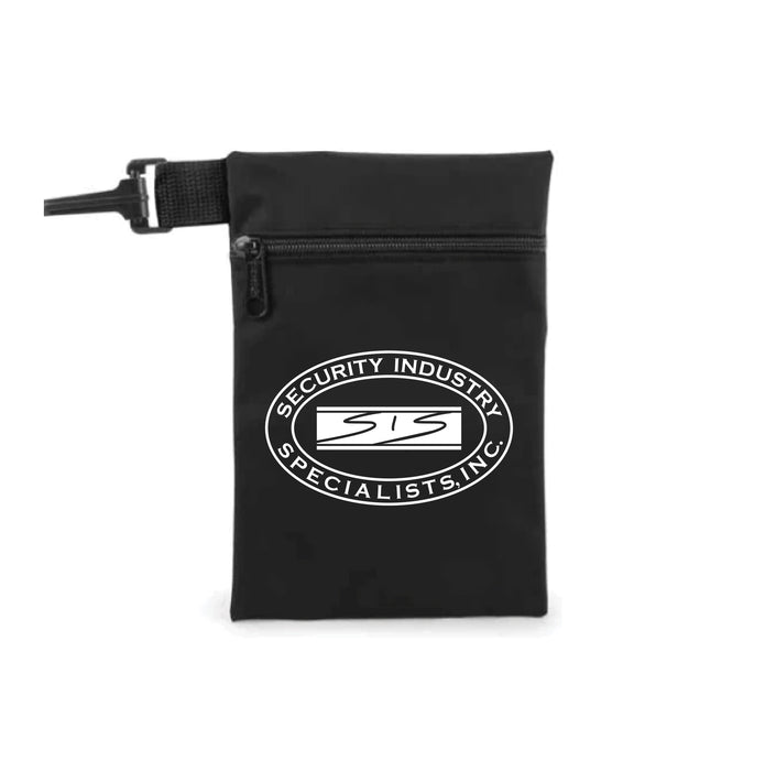 Nylon Golf Ditty Bag w/ Zipper & Clip Hook