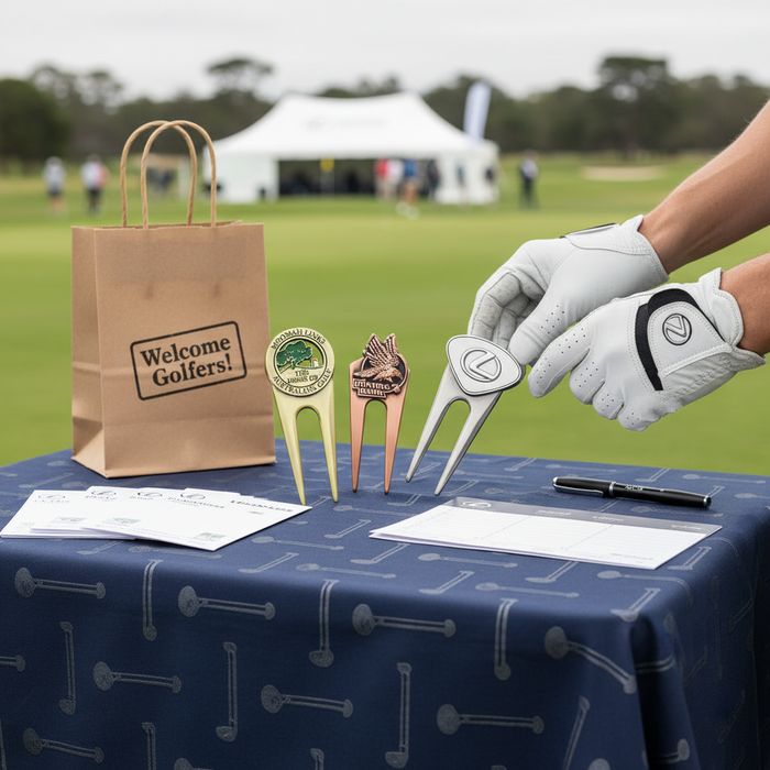 Custom Logo Die Cast Golf Divot Repair Tool Tournament Gift - Tournamentshowroom.com