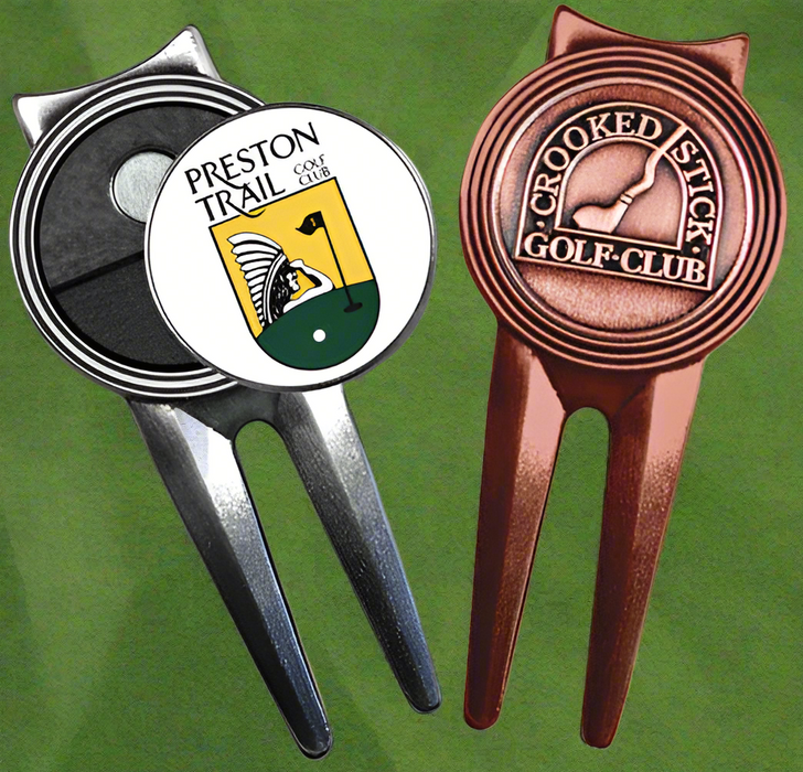 Custom Logo Metal Golf Divot with Ballmarker