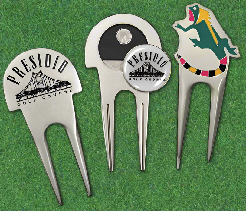 Full Color Custom Shaped Golf Divot Repair Tool