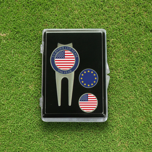 Custom Logo Spectrum Golf Kit with Laser Cloisonne Border & 3 Ball Markers - Tournamentshowroom.com