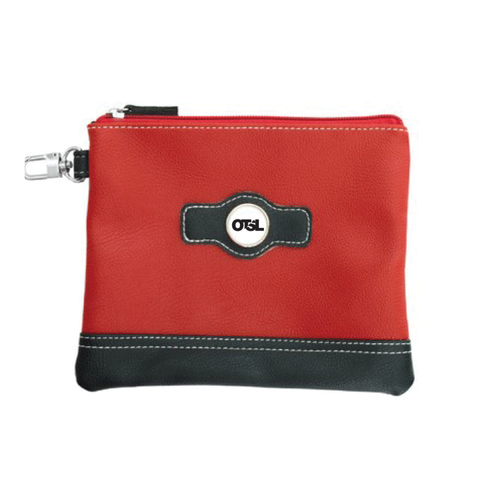 Golf Elite Leather Zip Pouch