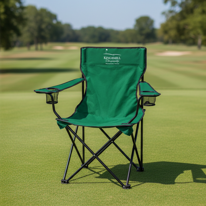 Custom Logo Golf Folding Chair – Portable with Carry Bag - Tournamentshowroom.com