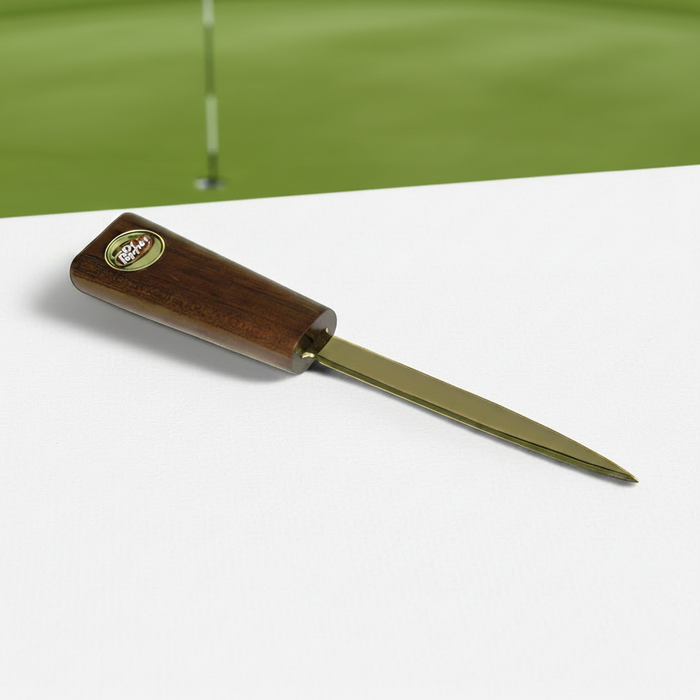 Custom Logo Rosewood Golf Letter Opener with Brass Finish